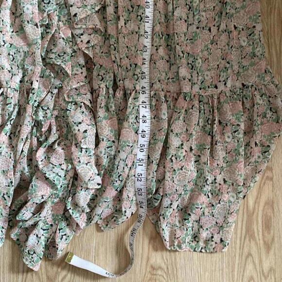 Romantic Boho Maxi Dress Mango Balloon Sleeve Whimsigoth - Picture 14 of 15